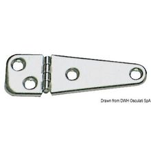 Osculati Mirror polished SS hinge 103x32 mm, 38.823.11