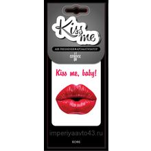 Ароматизатор "Kiss me" подвесной, картонный Морская свежесть  SAС-0903