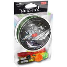 Плетеный шнур Mikado NIHONTO FINE BRAID 0,30 green (150 м) - 29.60 кг.