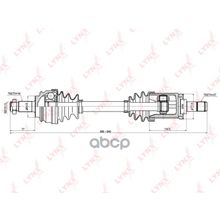 Привод В Сборе | Перед Лев | Bmw X5 (E53) 3.0-4.4 00-06 LYNXauto арт. CD1415