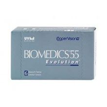 Контактные линзы ежемесячной замены Biomedics 55 Evolution (6 блистеров упаковка)