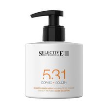 Шампунь-маска для возобновления цвета волос Золотистый Selective 531 Color-Reviving Mask Shampoo Golden 275мл