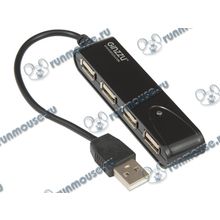 Разветвитель 4 порта USB2.0 Ginzzu "GR-424UB", внешн. (ret) [139522]