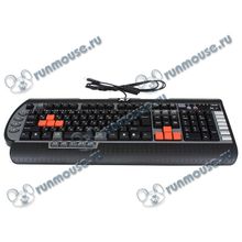 Клавиатура A4Tech "X7 G800V", 104+24кн., черно-серый (USB) (ret) [99934]