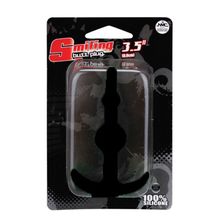 NMC Чёрная анальная втулка SMILING SILICONE BUTT PLUG BLACK - 8,9 см. (черный)