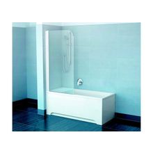 Шторка на ванну EVS1 75x150, левая, белый, Transparent Ravak