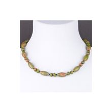 Бусики-Колечки Бусы Яшма "Лилия" арт. П4187