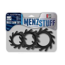 Набор из 3 эрекционных колец MENZSTUFF BUZZ SAW COCK RING SET (108546)