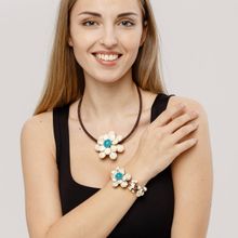 Колье "Цветок", Волны Сиама (арт. 72787-9)