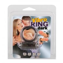 Дымчатое эрекционное виброкольцо Vibro Ring Dark (31609)