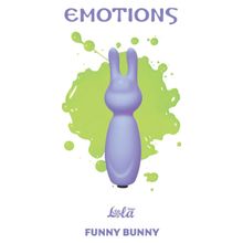 Фиолетовый мини-вибратор с ушками Emotions Funny Bunny Lavender