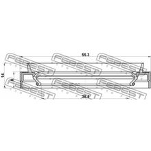 Сальник Привода Renault Megane Ii 2002-2008 38.4*55.3*8*14 Мм Febest арт. 95JES40550814C