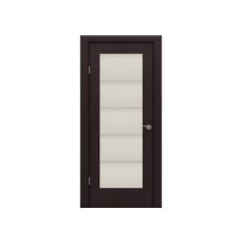 Дверное полотно, Фрегат, Арт шпон, СР-5, Белое стекло, Венге (2000 х 800 мм.)