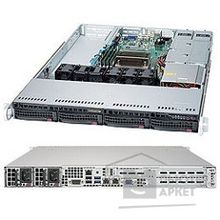 Supermicro Superserver SYS-5019S-WR, Single SKT, WIO, C236 chipset, 4 x DIMMs, 4 x 3.5" hot swap SATA3 bays, 2 x 1GbE, shared IPMI, 500W RPS