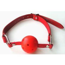 Красный пластиковый кляп-шарик Ball Gag