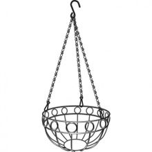 Подвесное кашпо, диаметр 26 см, высота с цепью и крюком 53,5 см   PALISAD