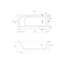 Акриловая ванна Cersanit SMART 170 правая P-WP-SMART*170-RNL 170х80