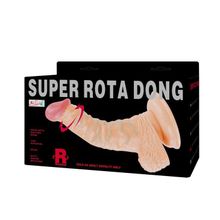 Baile Реалистичный ротатор на присоске Super Rota Dong - 21 см. (телесный)