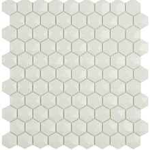 Мозаика Vidrepur Hexagon Hex Matt Белый № 904D (на сетке) 30,7х31,7