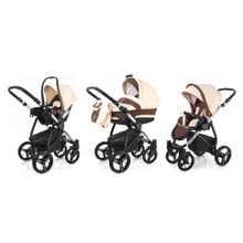 Коляска 3 в 1 Esspero Newborn Lux (шасси Chrome) - Beige Brown