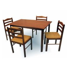 Комплект стол (3629) и четыре стула (4739) темный дуб