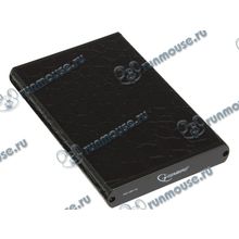Контейнер Gembird "EE2-U2S-70L" для 2.5" SATA HDD, алюминиевый, черный, с рисунком (USB2.0) [139509]