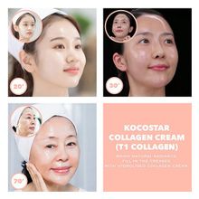 Трансдермальная маска-пленка для лица с Коллагеном Kocostar Collagen T1 Cream 50мл