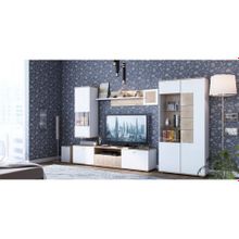 Алмаз. Любимый дом Фиджи Тумба под ТВ 2000 (Дуб Золотой Белый)