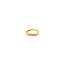Золотое кольцо  обручальное с фианитами Шоколадница