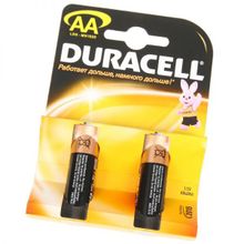 Батарейка Duracell AA   LR6-2BL BASIC (2шт)