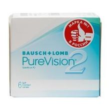 Контактные линзы Bausch+Lomb Pure Vision 2, 6 шт, R: 8.6, D: -6