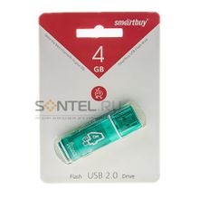 SB4GBGS-G, 4GB USB 2.0 Glossy series, Green, SmartBuy