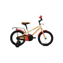 Детский велосипед FORWARD Meteor 16 серый оранжевый (2021)