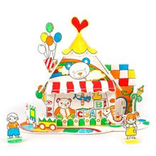 CubicFun Cubic Fun P693h Кубик фан Пазл-раскраска Игрушечный домик (5 фломастеров в комплекте) P693h
