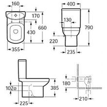 Унитаз-компакт Roca Dama Senso 342517000