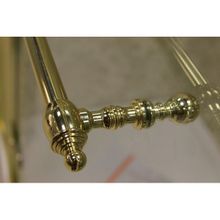 Душевой уголок Cezares Retro Scorrevole AH11 (150x90) прозрачное стекло с матовым узором (золото)