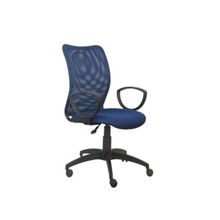 Бюрократ (BURO) Кресло офисное CH-599 Спинка синяя сетка, сиденье синее