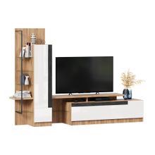 Алмаз. Любимый дом Кёльн Тумба под ТВ (Дуб Золотой Белый)