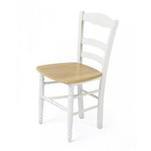 Стул 43D White   Wood Seat