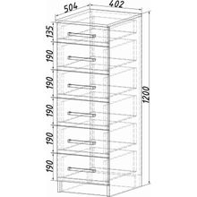 Комод Фиеста 400х500х1200 венге лоредо