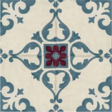 Керамическая плитка Marca Corona Jolie Ivoire Petrole Trama (комп 4шт) 8328 декор 10х10