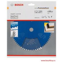 Bosch Пильный диск Expert for Laminated Panel 190x20x2.6 1.6x60T по ламинату (2608644129 , 2.608.644.129)