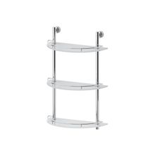 Nostalgy Полка тройная 40см, полукруглая, FBS NOS 082