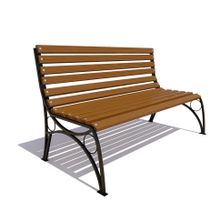 Скамейка садовая «ТВЕРЬ ПРЕМИУМ» без подлокотников