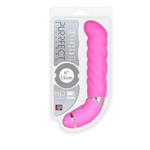 Dream Toys Розовый силиконовый вибростимулятор точки G PURRFECT SILICONE 6INCH 10FUNCTIONS - 15 см. (розовый)