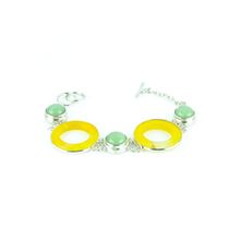 Бусики-Колечки Браслет Агат, нефрит "Аурелия" арт. бП2583