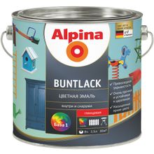 Alpina Buntlack 2.38 л белая шелковисто матовая