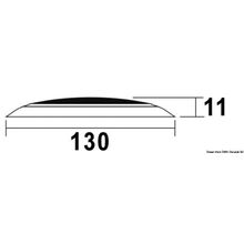 Osculati Day Night LED ceiling light recessless chromed, 13.408.12