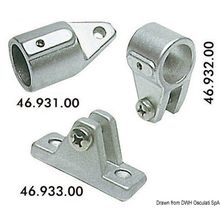 Osculati Wall mounting bracket w screws for tubes Ø 20 mm, 46.934.00