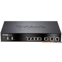 Межсетевой экран D-Link DSR-1000 Межсетевой экран с поддержкой VPN, 2 портами WAN + 4 портами LAN 10 100 1000Base-TX